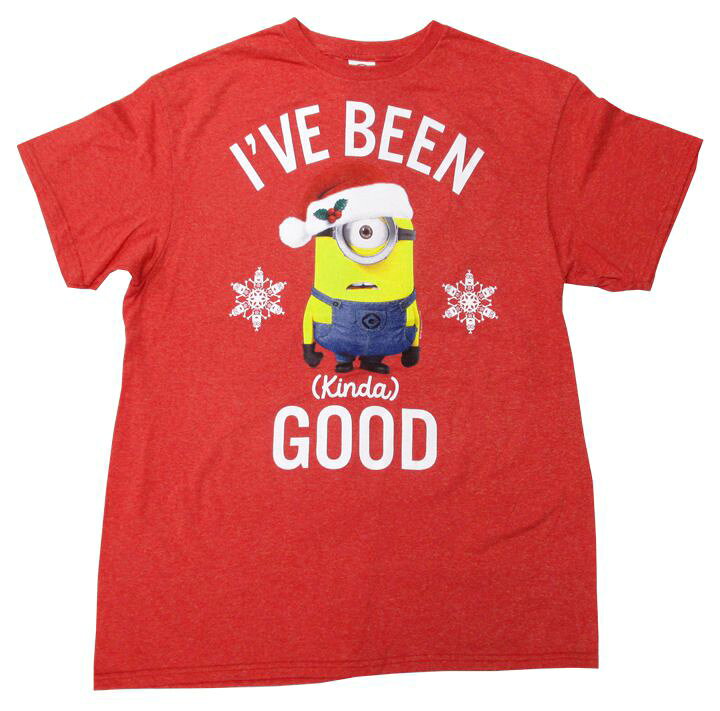 楽天市場 怪盗グルーのミニオン危機一発 I Ve Been Good Tシャツ 杢re ミニオン大脱走 ミニオン ミニオンズ Me Me２ クリスマス アメキャラ 映画 キャラクター 大人 メンズ レディース かわいい 人気 おすすめ アメリカ雑貨 マイクのおもちゃ箱
