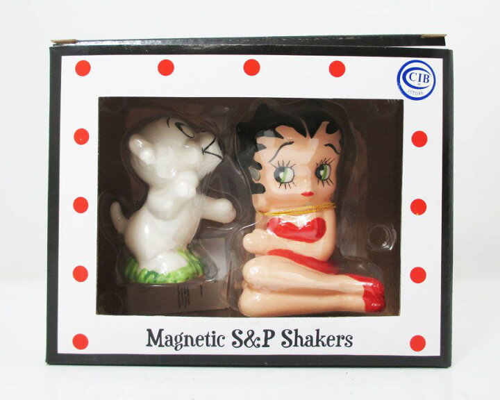 楽天市場】△【Betty Boop ベティちゃん】 ソルト＆ペッパー 陶器製  