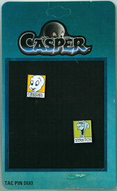 〇【CASPER/キャスパー 】『キャスパー＆ストレッチ　ピンバッジセット』映画 アメキャラ キャラクター オバケ・ゴースト