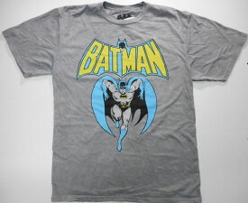 〇【 バットマン Batman 】 『 BATMAN Mサイズ ( チャコールGY ) 』 大人 メンズTシャツ DC アメコミ アメキャラ ヒーロー DCコミック バットマンVSスーパーマン ジャスティスリーグ アメリカ直輸入