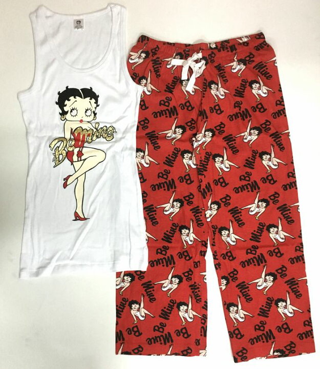 楽天市場】◎【 BETTY BOOP ベティちゃん 】 『 Be mine(WH/RD) タンク 