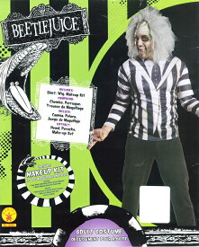 【アダルト・コスチューム 】メンズ 『ビートルジュース/Beetlejuice』コスプレ 衣装 ハロウィン パーティー 映画 ホラー USJ ユニバ ユニバーサルスタジオジャパン モンスターライブロックンロールショー 仮装