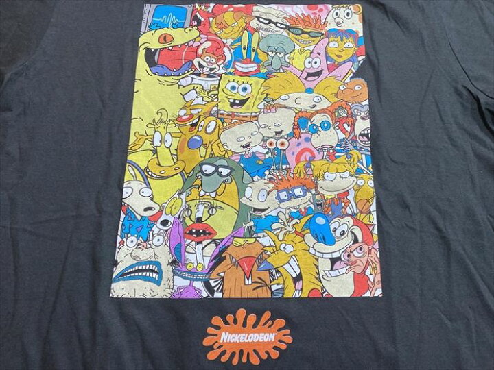 楽天市場 Nikelodeon ニコロデオン 全員集合 ブラック ｘｌサイズ 大人ｔシャツ アニメ アメリカ雑貨 アメ雑 アメカジ カートゥーン ｍｔｖ アメキャラ アメリカ直輸入 メンズ レディス ユニセックス アメリカ雑貨 マイクのおもちゃ箱