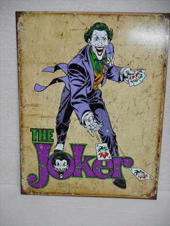 楽天市場 ブリキ看板 プレート Joker ジョーカー アメコミ アメリカ雑貨 アメ雑 インテリア ｄｃコミック アメリカ雑貨 マイクのおもちゃ箱