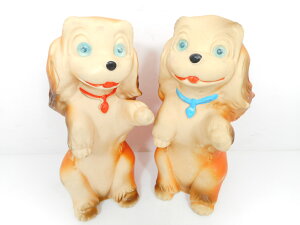 ◎【わんわん物語】ソフビ2点セット『レディ』フィギュア 犬 おもちゃ ディズニー DISNEY レトロ ファンシー かわいい イタリア製 ソフトビニール