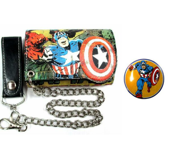 楽天市場 キャプテンアメリカ Captain America 財布 おまけ付 Marvel マーベル ヒーロー ウォレット プレゼント アベンジャーズ ノベルティー ファッション かっこいい キッズ アメリカ雑貨 マイクのおもちゃ箱