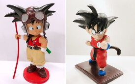 ◎【ドラゴンボール　DRAGON BALL】フィギュア　2体セット『孫悟空　幼少期』レジン　DB　マスコット　レトロ　懐かしい　グッズ　日本　アニメ　漫画