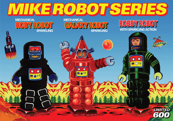 楽天市場】△ブリキロボット 3体セットMIKE ROBOT SERIES 【smtb-tk