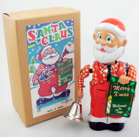 △ブリキ Tin Toy 『ニュース サンタ』NEWS SANTA サンタクロースのおもちゃ