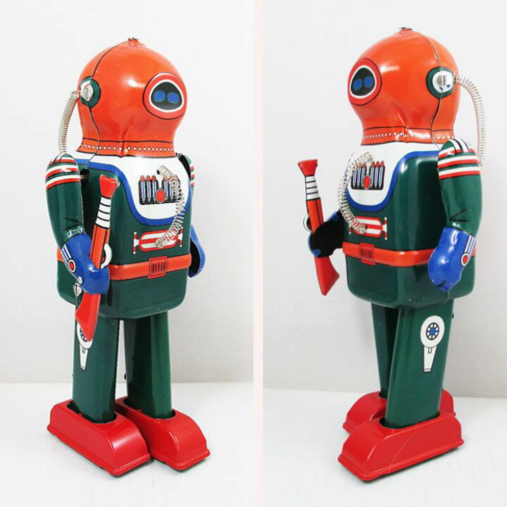 楽天市場 Tin Toy ブリキ Deep Sea Robotディープシーロボット ブリキロボット 復刻版 ゼンマイ式 アメリカ雑貨 マイクのおもちゃ箱
