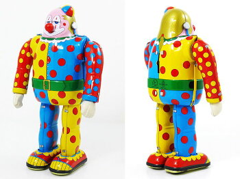 楽天市場 ブリキ Tintoy Clown ピエロ ブリキロボット アメリカ雑貨 マイクのおもちゃ箱