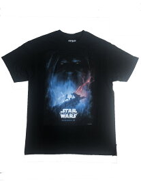 〇【 STAR WARS スターウォーズ 】『 THE RISE OF SKYWALKER Tシャツ Lサイズ (BK) 』大人 Tシャツ アメキャラ キャラクターTシャツ ユニセックス ファッション アメリカ直輸入 半袖　SF 映画 ダースベイダー