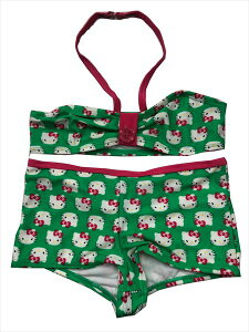 �Z�y �n���[�L�e�B�[ HELLO KITTY �z�w �K�[���Y ���� �r�L�j 4/5T�T�C�Y (GR) �x���ǂ� �q���p �L�b�Y �t�@���V�[ ���킢�� 2�Z�b�g �Z�b�g ������� �v�[�� �C���� �X�C���E�F�A swimwear ������� 