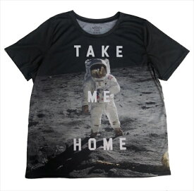 〇【 宇宙飛行士 astronaut 】『 TAKE ME HOME XLサイズ 』大人 アメキャラ キャラクターTシャツ ファッション アメリカ直輸入 Tシャツ 半袖 スケルトン シースルー 薄手