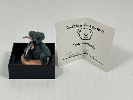 〇【 World of Miniature Bears/ワールド・オブ・ミニチュアベアーズ AQUA 】『 ＃112　1インチ オレンジリボン 』アメリカ雑貨　アメ雑　クマ　テディベア　コレクション