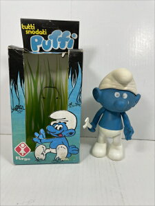 Zy X}[t smurf zw tutti snodati Puffi vintage Be[W PVC tBMA xLN^[ RNV v[g CeA u fBXvC lC  AJG݁@AeB[