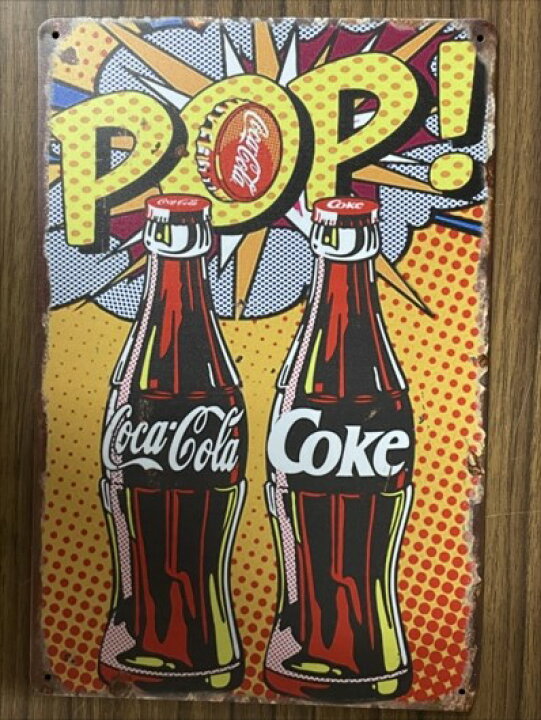 〇コカ・コーラ　看板　Coca-Cola　レトロ