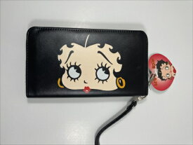 〇【Betty Boop/ベティちゃん】ウォレットバッグ『 フェイス 』長財布・ロングウォレット・ベティブープ・ベティ・アメキャラ・財布・アメリカン雑貨