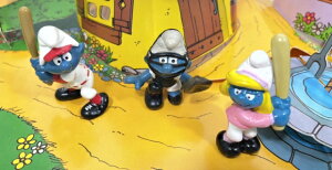 〇【 スマーフ smurf 】『 野球 3体セット (20129・20146・20186) 』キャラクター コレクション プレゼント インテリア 置物 ディスプレイ 人気 おすすめ アメリカ雑貨 WBC Baseball ベースボール