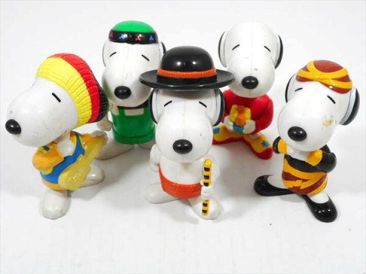 楽天市場】◎【 SNOOPY/スヌーピー 】『 ワールドツアーフィギュア5点  