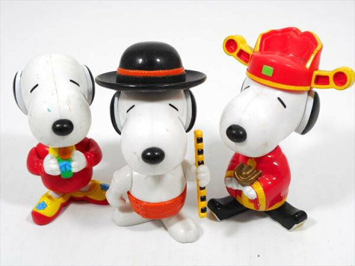 楽天市場】◎【 SNOOPY/スヌーピー 】『 ワールドツアーフィギュア3点 