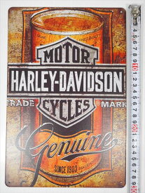 ◎【 ブリキ看板 プレート 】『 ハーレーダビッドソン/Harley Davidson 』ティンパネル ティンサイン アメリカン雑貨 アメリカ雑貨 アメ雑 レトロ アメリカン 看板 コレクション インテリア