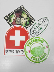 ◎【 4枚セット500円 】『 バラエティステッカー 海外 』シール セット おもしろ 雑貨 アメリカ雑貨 文房具 こども 子供 おもちゃ ヨーロッパ