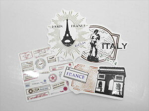 ◎【 4枚セット500円 】『 バラエティステッカー 海外 』シール セット おもしろ 雑貨 アメリカ雑貨 文房具 こども 子供 おもちゃ ヨーロッパ