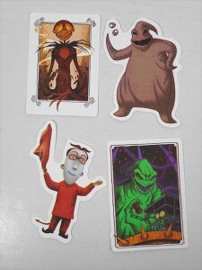 ◎【 4枚セット500円 】『 バラエティステッカー 』シール セット おもしろ 雑貨 アメリカ雑貨 文房具 こども 子供 おもちゃ