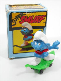 ◎【 スマーフ smurf 】『 スマーフ 手押し車 PVC フィギュア 』キャラクター コレクション プレゼント インテリア 置物 ディスプレイ 人気 おすすめ アメリカ雑貨