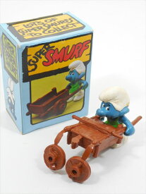 ◎【 スマーフ smurf 】『 40206 スマーフ 手押し車 PVC フィギュア 』キャラクター コレクション プレゼント インテリア 置物 ディスプレイ 人気 おすすめ アメリカ雑貨