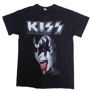 ���yT�V���c/T-shirt�z�w KISS �W�[���E�V�����Y �t�F�C�X / �v�����g T�V���c �xT�V���c ���� �V���c ���{������ �A���J�W �J�W���A�� �t�@�b�V���� �o���h ���y �L�b�X Gene Simmons �t�@�b�V�����G
