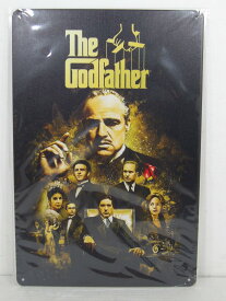 ◎【ゴッドファーザー/The Godfather】『 ゴッドファーザー コルレオーネファミリー / ブリキ看板 プレート 』ティンパネル 看板 インテリア ブリキプレート アル・パチーノ アメリカ雑貨 アメ雑 雑貨