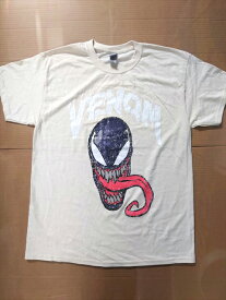 ◎【スパイダーマン/Spider-Man】『 ヴェノム ロゴ＆フェイス / プリント Tシャツ 』Tシャツ 半袖 シャツ 日本未発売 アメカジ カジュアル ファッション シャツ 映画 MOVIE MARVEL VENOM マーベル ファッション雑貨 アメリカ雑貨 アメ雑 雑貨