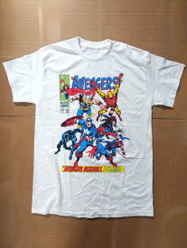 ◎【マーベル/MARVEL】『 アベンジャーズ コミック柄 / プリント Tシャツ 』Tシャツ 半袖 シャツ 日本未発売 アメカジ カジュアル ファッション シャツ 映画 MOVIE AVENGERS ファッション雑貨 アメリカ雑貨 アメ雑 雑貨