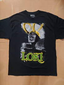 ◎【マーベル/MARVEL】『 LOKI / プリント Tシャツ 』Tシャツ 半袖 シャツ 日本未発売 アメカジ カジュアル ファッション シャツ 映画 MOVIE Thor マイティ・ソー ロキ ファッション雑貨 アメリカ雑貨 アメ雑 雑貨