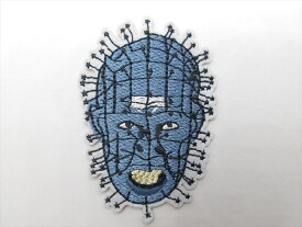 ◎【ヘル・レイザー/Hellraiser】『 ピンヘッド フェイス / ワッペン・アイロンパッチ 』アイロン ワッペン パッチ 映画 Movie アメリカ雑貨 アメ雑 雑貨