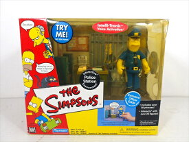 ◎【ザ・シンプソンズ/The Simpsons】『 Police Station Officer Eddie / ジオラマフィギュアセット 』フィギュア 人形 ドール インタラクティブボイス アクションボックス アニメ アメコミ 映画 Movie カートゥーン playmates アメリカ雑貨 アメ雑 雑貨