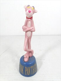 ◎【ピンク・パンサー/The Pink Panther】『 ピンクパンサー 青台座 小 / 陶器製 貯金箱 』フィギュア 人形 ドール BANK バンク アニメ 漫画 コミック アメコミ ビンテージ ファッション雑貨 アメリカ雑貨 アメ雑 雑貨