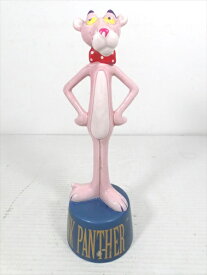 ◎【ピンク・パンサー/The Pink Panther】『 ピンクパンサー 青台座 大 / 陶器製 貯金箱 』フィギュア 人形 ドール BANK バンク アニメ 漫画 コミック アメコミ ビンテージ ファッション雑貨 アメリカ雑貨 アメ雑 雑貨