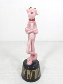 ◎【ピンク・パンサー/The Pink Panther】『 ピンクパンサー 黒台座 小 / 陶器製 貯金箱 』フィギュア 人形 ドール BANK バンク アニメ 漫画 コミック アメコミ ビンテージ ファッション雑貨 アメリカ雑貨 アメ雑 雑貨