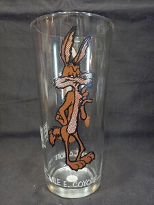 yOX/glasszw LOONEY TUNES WILE E.COYOTE zCgl[ 1970N / KXRbv xOX KX Rbv H re[W PEPSI COLLECTOR SERIES [j[e[Y C[R[e AJG