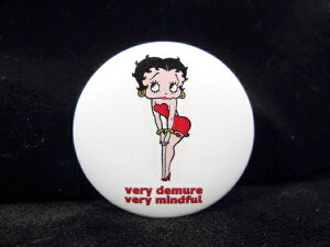 ���y�ʃo�b�W/Button badge�z�w very demure very mindful Betty Boop / �ʃo�b�W �x�o�b�W �o�b�` PinBack Button Can badge �J���o�b�W �ʃo�b�` �J���o�b�` �R���N�V���� �t�@�b�V�����G�� �A���G �G��