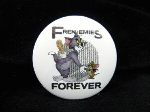 yʃobW/Button badgezw TOM and JERRY FRENEMIES FOREVER / ʃobW xobW ob` PinBack Button Can badge JobW ʃob` Job` RNV gƃWF[ t@bVG AG 
