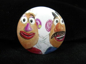 yʃobW/Button badgezw TOY STORY Mr.|egwbh&Mrs.|egwbh / ʃobW xobW ob` PinBack Button Can badge JobW ʃob` Job` RNV Disney gCXg[[t@