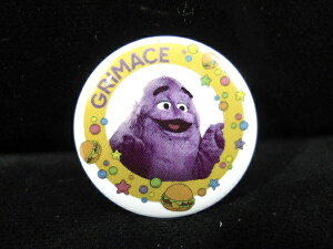 yʃobW/Button badgezw McDonald's GRIMACE / ʃobW xobW ob` PinBack Button Can badge JobW ʃob` Job` RNV }Nhih O}X t@bVG AG G