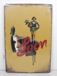 ���y�u���L�Ŕ�/tin plate�z�w Leon:The Professional �}�`���_ ����&�t�F�C�X A / �u���L�v���[�g �x�e�B���p�l�� �Ŕ� �C���e���A �r���e�[�W�� �Ŕ� �L�� �f�� Movie ���I�� �f�B�X�v���C �A�����J�G