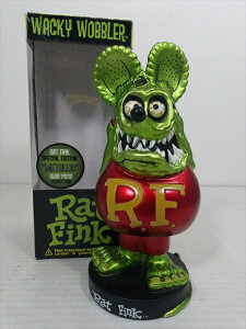 ◎【ファンコ/Funko】『 ラットフィンク メタリック(グリーン/レッド) / ボビンヘッド 人形 』人形 フィギュア ドール ボビングヘッド 首ふり人形 RatFink エド・ロス バブルヘッド ボブルヘッド