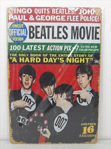 ���y�u���L�Ŕ�/tin plate�z�w The Beatles BEATLES MOVIE �\���� / �u���L�v���[�g �x�e�B���p�l�� �Ŕ� �C���e���A �Ŕ� ���y �o���h �~���[�W�b�N �r�[�g���Y �A�[�e�B�X�g �f�B�X�v���C �A�����J�G