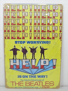 ���y�u���L�Ŕ�/tin plate�z�w The Beatles HELP! �|�X�^�[�� B / �u���L�v���[�g �x�e�B���p�l�� �Ŕ� �C���e���A �Ŕ� ���y �o���h �~���[�W�b�N �r�[�g���Y �A�[�e�B�X�g �f�B�X�v���C �A�����J�G